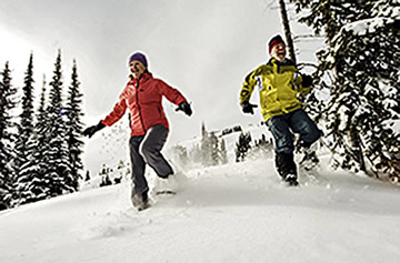 Sun Peaks snowshoeing