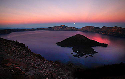 Crater Lake sunset