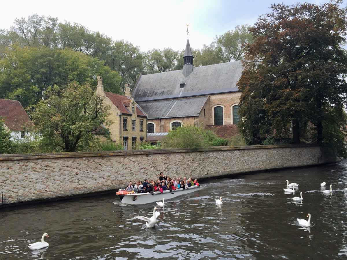 Bruges Tourists near Berghof