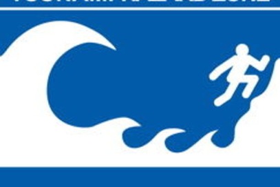 Tsunami warning sign