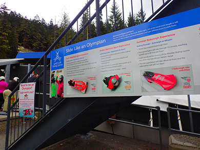 Whistler skeleton reader board