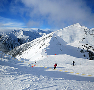 Kicking Horse skier