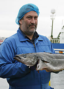 Fisherman with fish