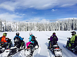 Tamarack snowmobiling