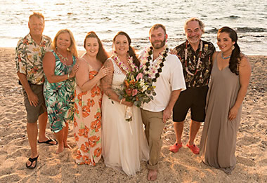 Kona marriage of author's son