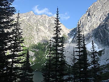 Enchantments, Aasgard Pass from below