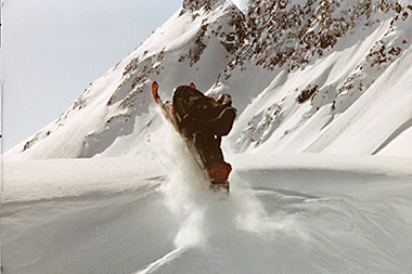 Snowmobiling Chugach Mountains