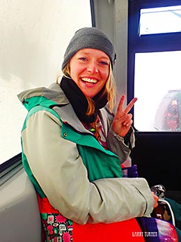 Whistler gondola rider