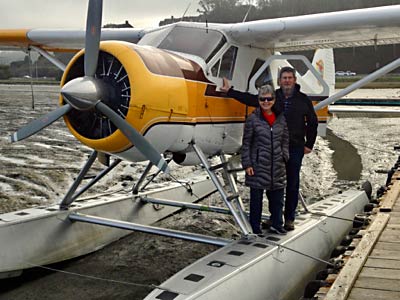 Seaplane on the mud