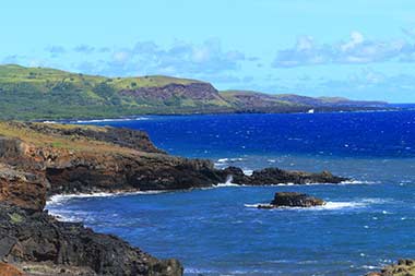 Hawaii, rugged Maui coastline