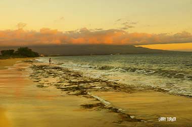 Road to Kahului Sugar Beach Sunset