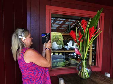 Hawaii Maui Upcountry Nancy and flowers