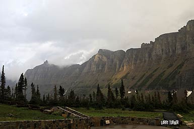 Glacier National Park Logan Pass storm