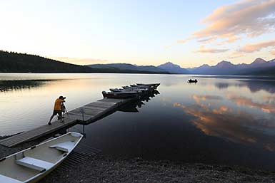 Glacier National Park evening