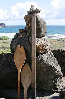 Oahu Makapuu Beach Park shrine