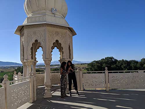 The view from the roof of the Sri Sri Radha Krishna Temple in Spanish Fork, Utah