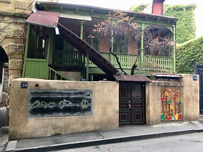 Republic of Georgia Tbilisi old town wineshop