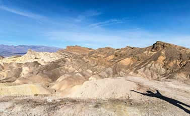 Expressing joy at Zabriskie Point in Death Valley