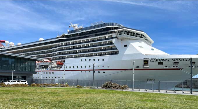 Carnival Miracle at the San Francisco Cruise Terminal