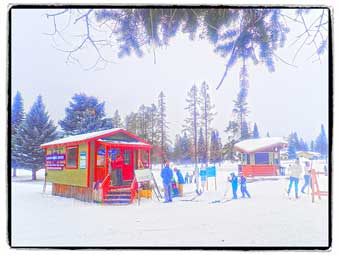 Nordic skiing, Flathead Valley, Montana