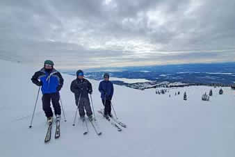 Skiing at Whitefish Mountain Resort, Montana