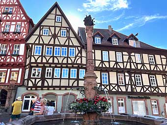 Miltenberg’s half-timbered buildings.