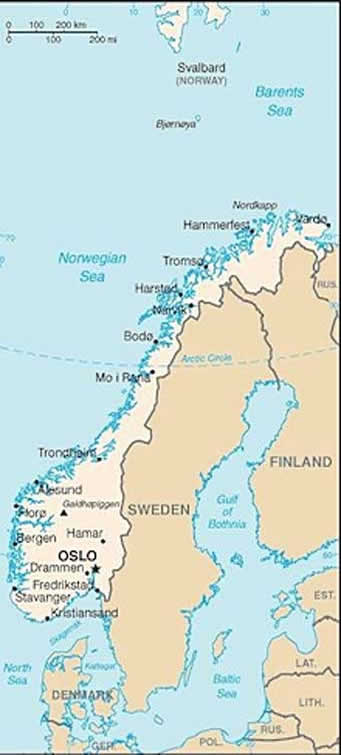 Norway map