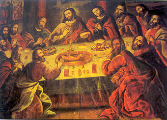 Last Supper serving guinea pig