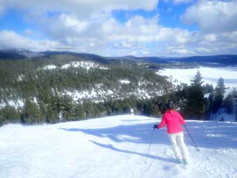 Warner Canyon skiing