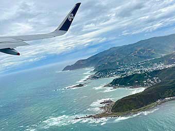 New Zealand coast from the air