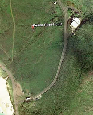 Hawaiian land sledding route on Oahu