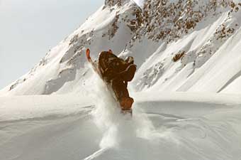 Sledding snowmobiling Valdez Alaska